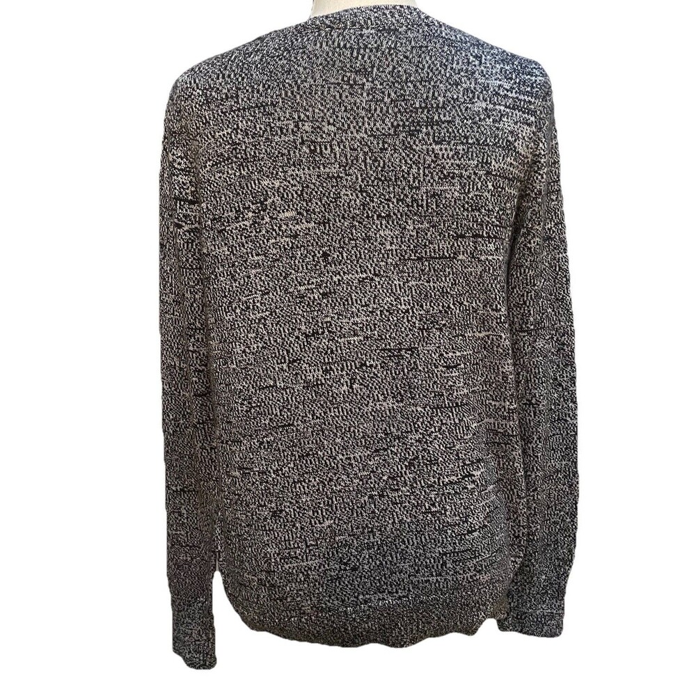 Hollister Womens M Gray White Marled Knit Sweater Crewneck Indie Sleaze Y2K - Picture 3 of 8